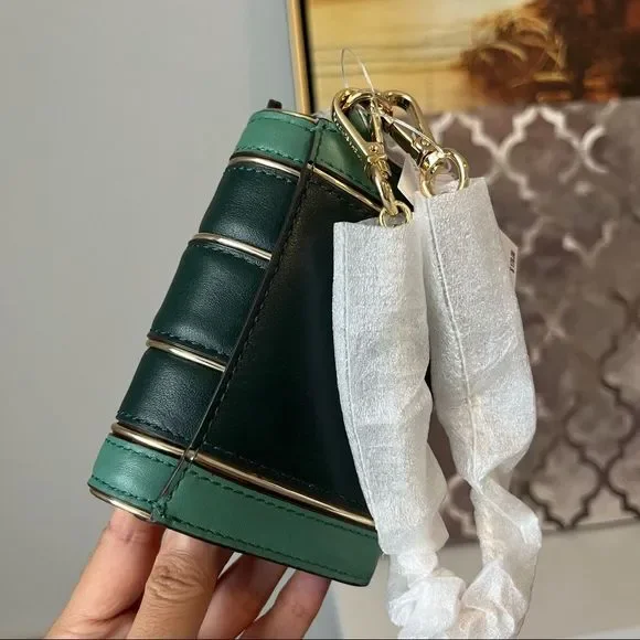 NWT Michael Kors Whitney Small Quilted Two-Tone Leather Chain